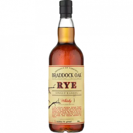 Braddock Oak Single Barrel Rye 750ml