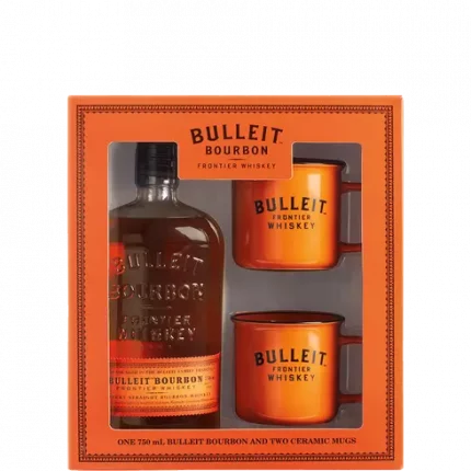 Bulleit Bourbon W 2 Mugs Gift 750ml btl